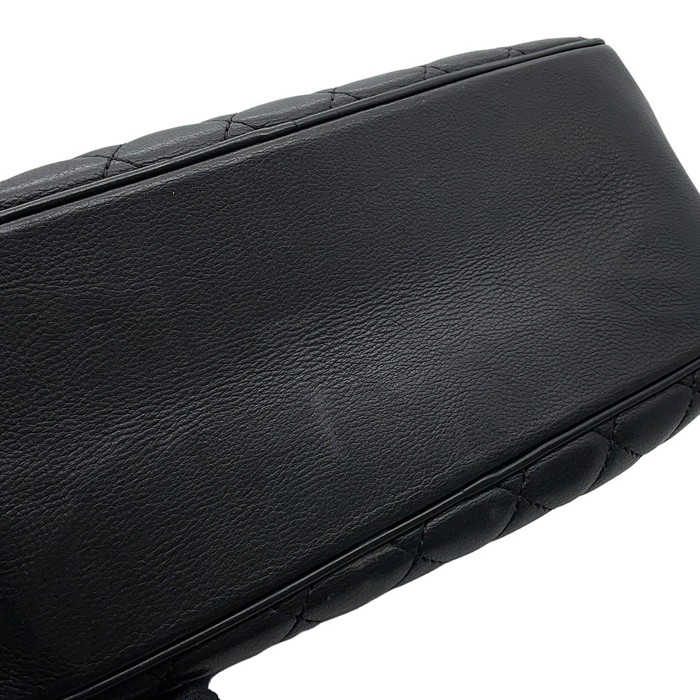 シャネル チェーンショルダーバッグ マトラッセ ココマーク バニティ ラムスキン  CHANEL 黒 2ｗay バッグ