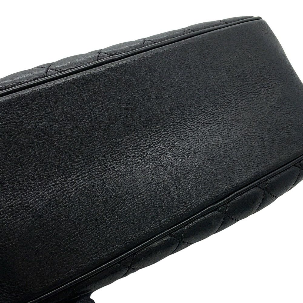 シャネル チェーンショルダーバッグ マトラッセ ココマーク バニティ ラムスキン  CHANEL 黒 2ｗay バッグ