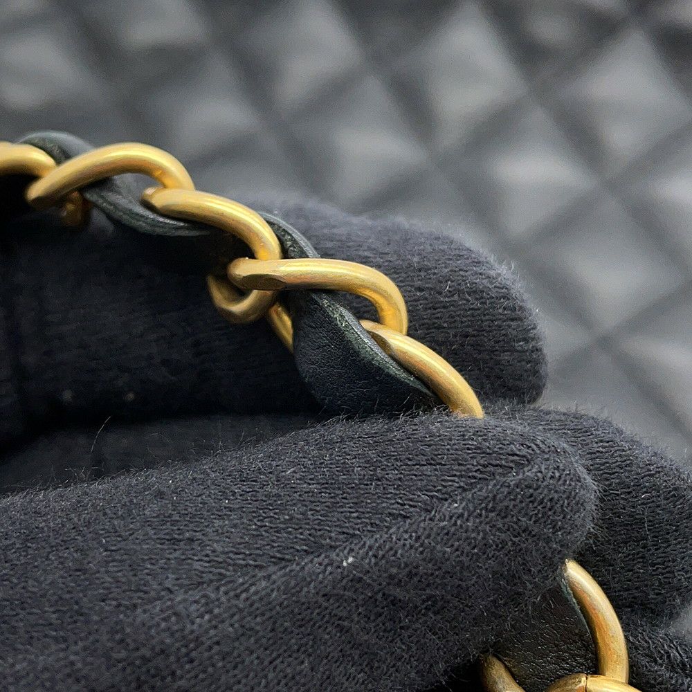 シャネル チェーンショルダーバッグ マトラッセ ココマーク バニティ ラムスキン  CHANEL 黒 2ｗay バッグ