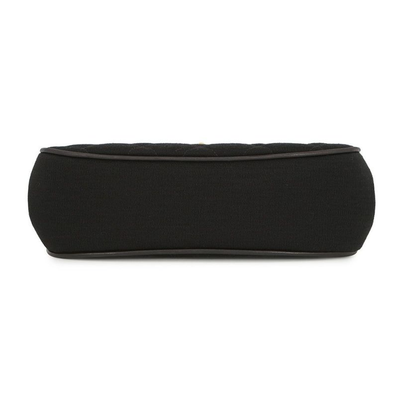 シャネル ハンドバッグ マトラッセ 2.55 コットン CHANEL 黒