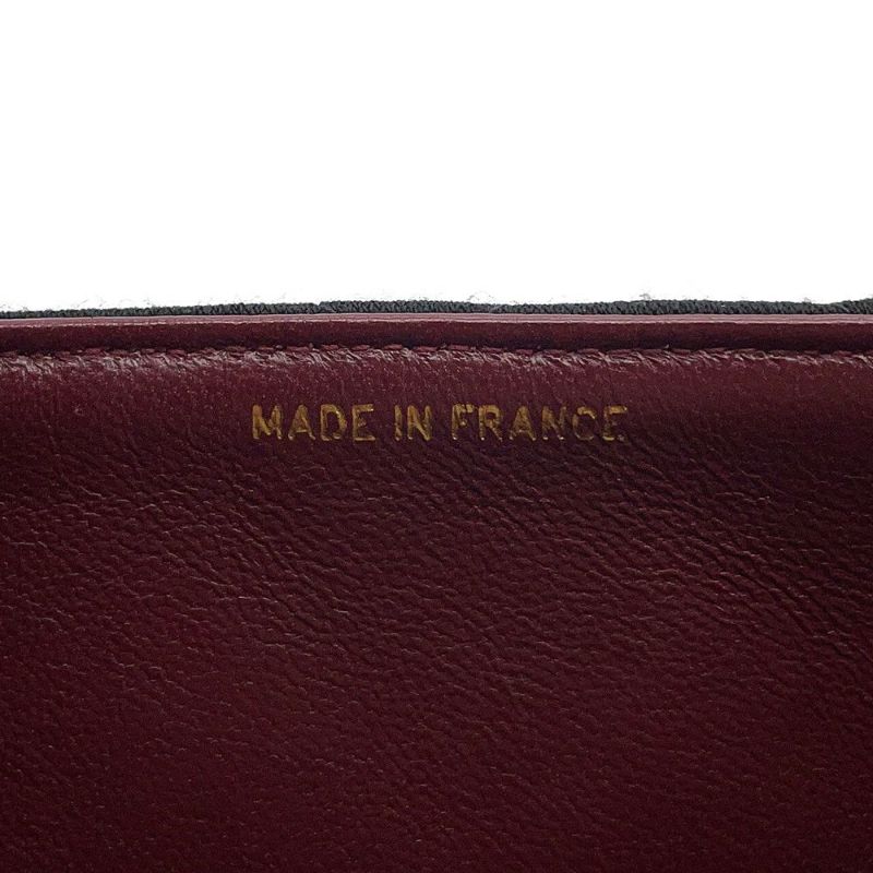 シャネル ハンドバッグ マトラッセ 2.55 コットン CHANEL 黒