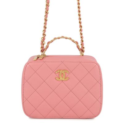 シャネル チェーンショルダーバッグ マトラッセ ココマーク バニティ