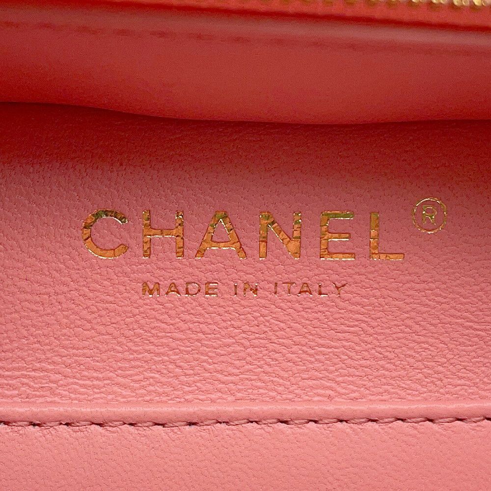シャネル チェーンショルダーバッグ マトラッセ ココマーク バニティ トップハンドル ラムスキン AS3318 CHANEL バッグ