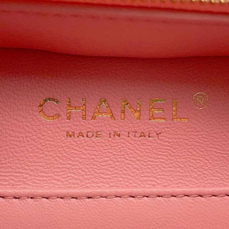 シャネル チェーンショルダーバッグ マトラッセ ココマーク バニティ トップハンドル ラムスキン AS3318 CHANEL バッグ