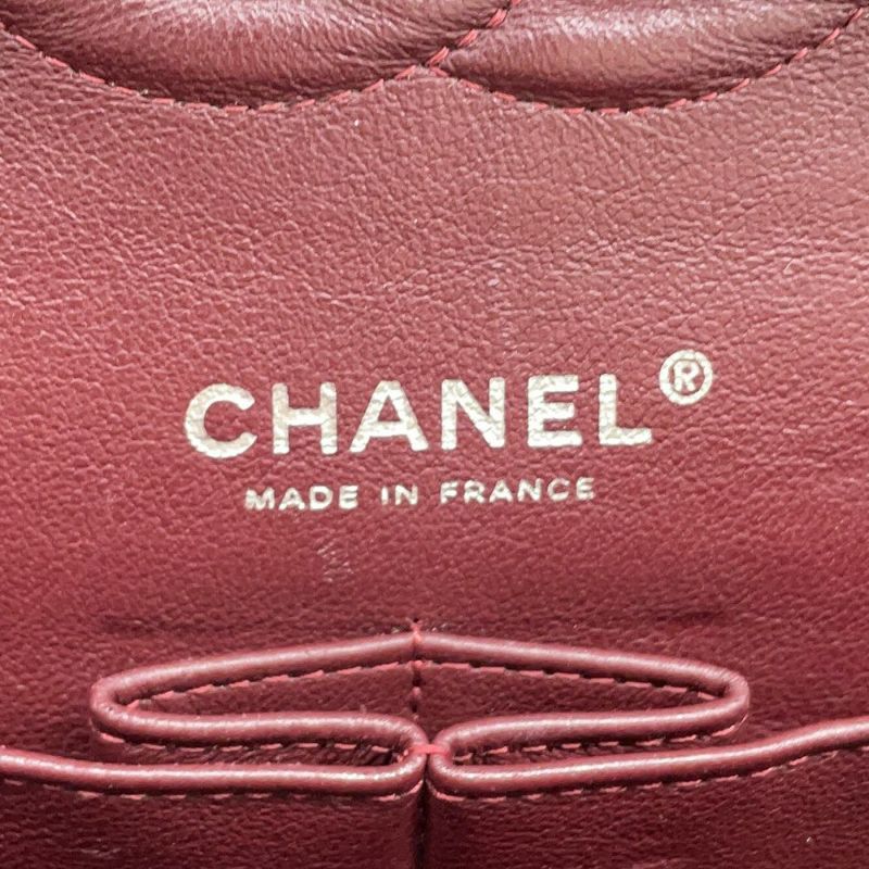 シャネル チェーンショルダーバッグ マトラッセ25 ココマーク キャビアスキン ダブルチェーン A01112 CHANEL 黒