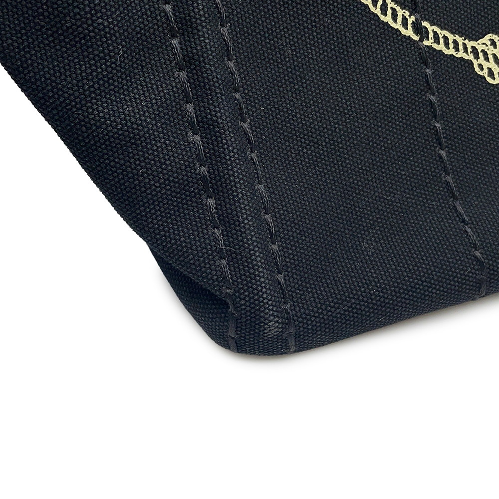 プラダ ハンドバッグ カナパ ロゴ ウッドハンドル キャンバス 1BG350 PRADA 2ｗayショルダーバッグ 黒 アウトレット品