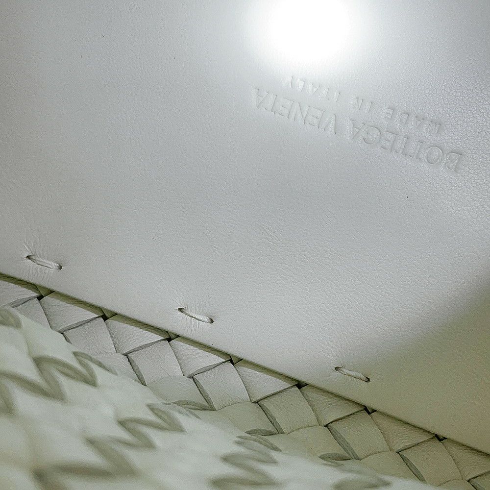 ボッテガヴェネタ ハンドバッグ イントレチャート カバ ミニ 777608 BOTTEGA VENETA 2way 白