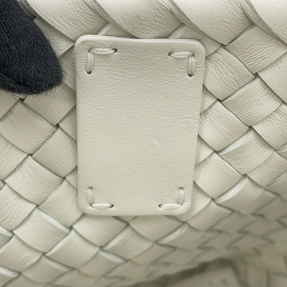 ボッテガヴェネタ ハンドバッグ イントレチャート カバ ミニ 777608 BOTTEGA VENETA 2way 白