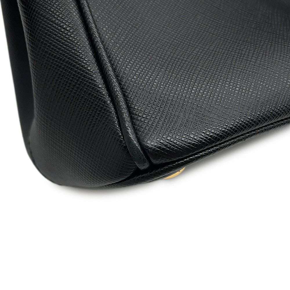 プラダ ハンドバッグ ガレリア サフィアーノ レザー 1BA863 PRADA バッグ 2wayショルダーバッグ 黒