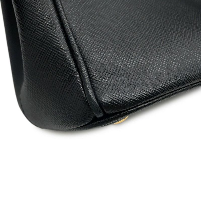 プラダ ハンドバッグ ガレリア サフィアーノ レザー 1BA863 PRADA バッグ 2wayショルダーバッグ 黒