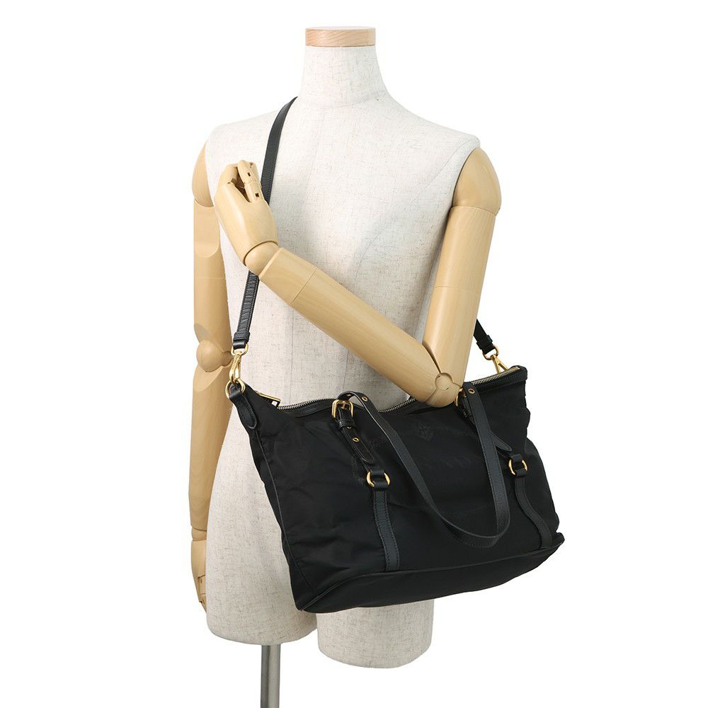 プラダ トートバッグ ロゴ ナイロン レザー PRADA 2wayショルダーバッグ
