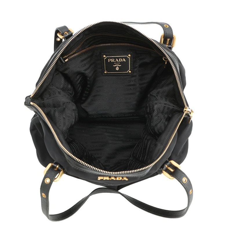 プラダ トートバッグ ロゴ ナイロン レザー PRADA 2wayショルダーバッグ