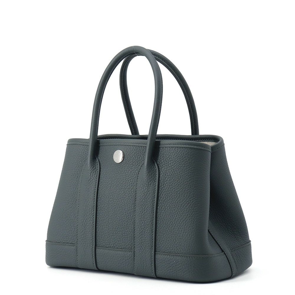 エルメス トートバッグ ネオ・ガーデン 23 ガーデンパーティ ヴェールマングローブ/シルバー金具 トゴ K刻印