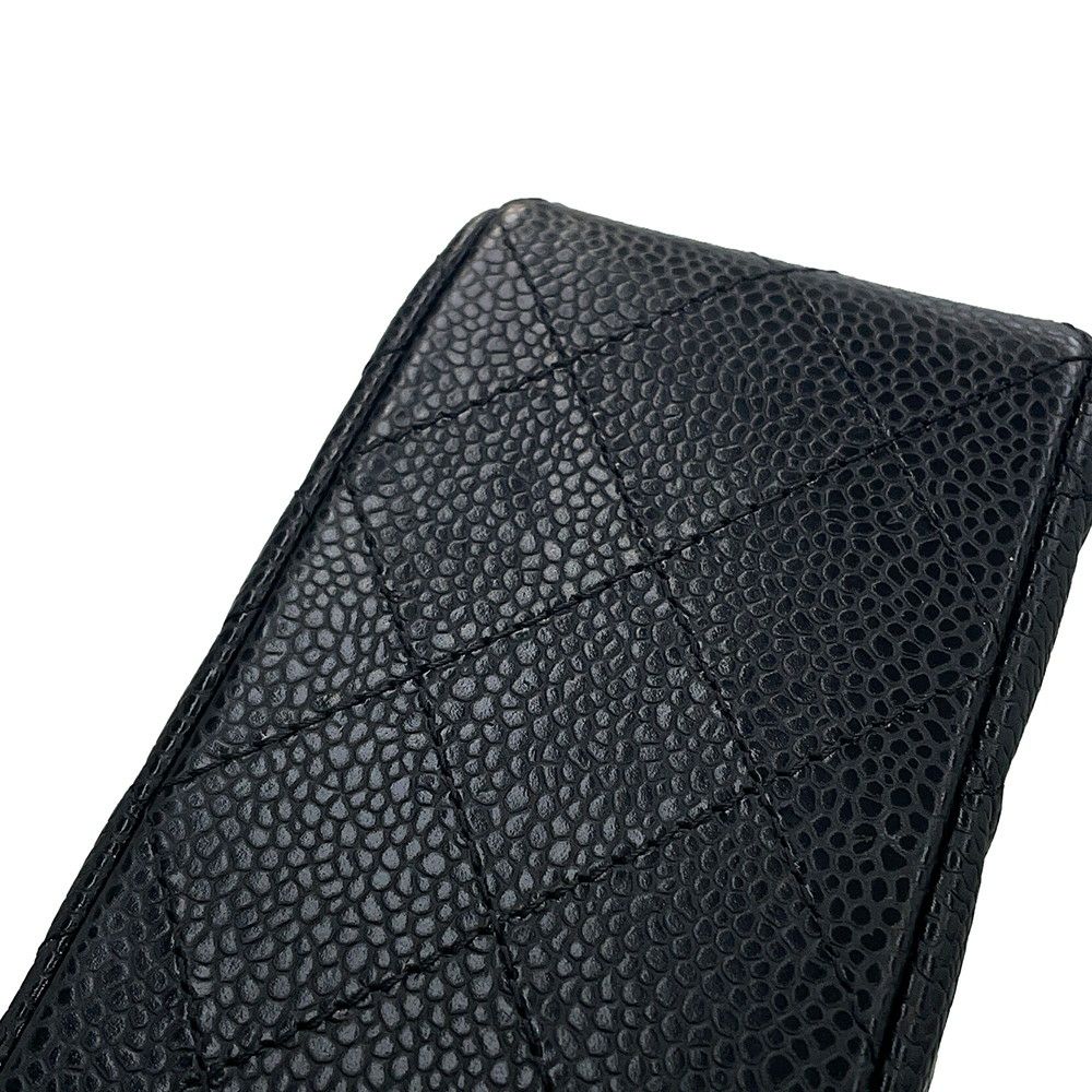 シャネル チェーンショルダーバッグ マトラッセ23 ココマーク ダブルチェーン A01113 CHANEL 黒