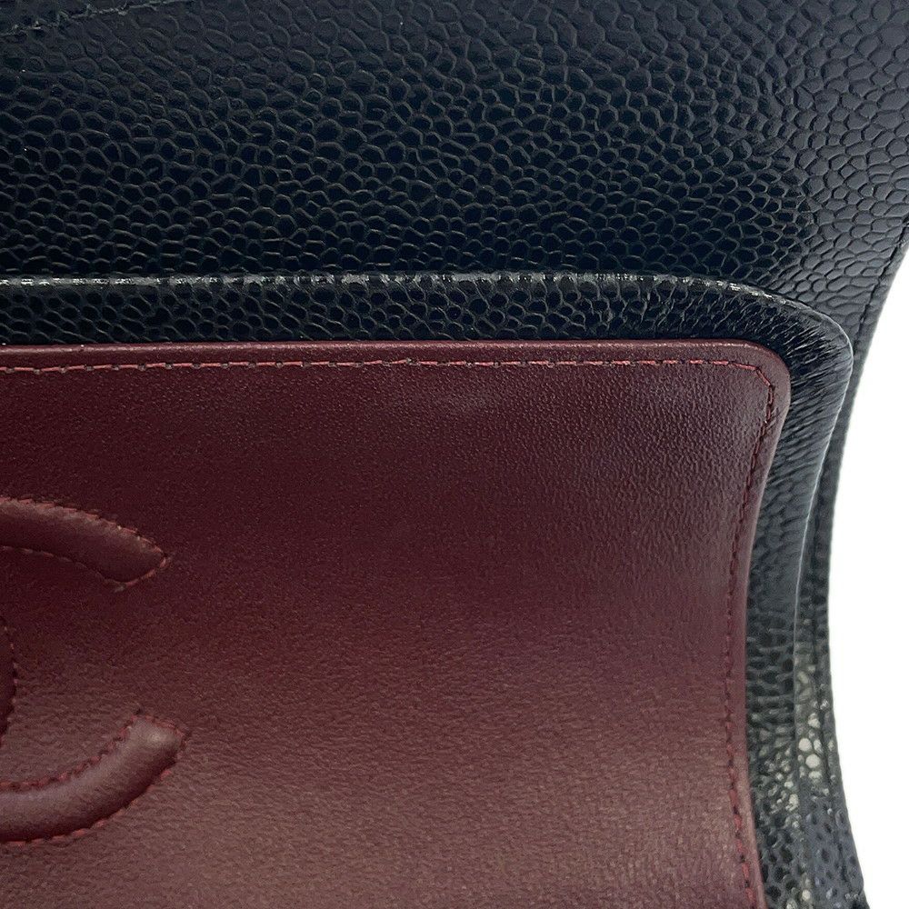 シャネル チェーンショルダーバッグ マトラッセ23 ココマーク ダブルチェーン A01113 CHANEL 黒