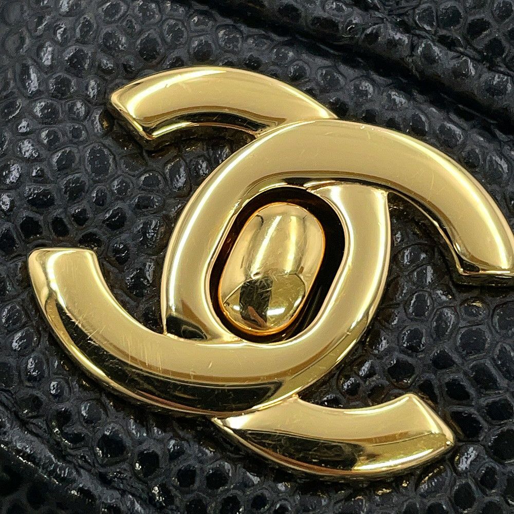 シャネル チェーンショルダーバッグ マトラッセ23 ココマーク ダブルチェーン A01113 CHANEL 黒