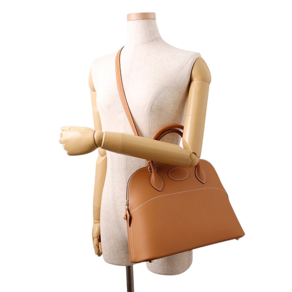 エルメス ハンドバッグ ボリード31 ゴールド/ゴールド金具 ヴォーシャモニー □G刻印 ２wayショルダー