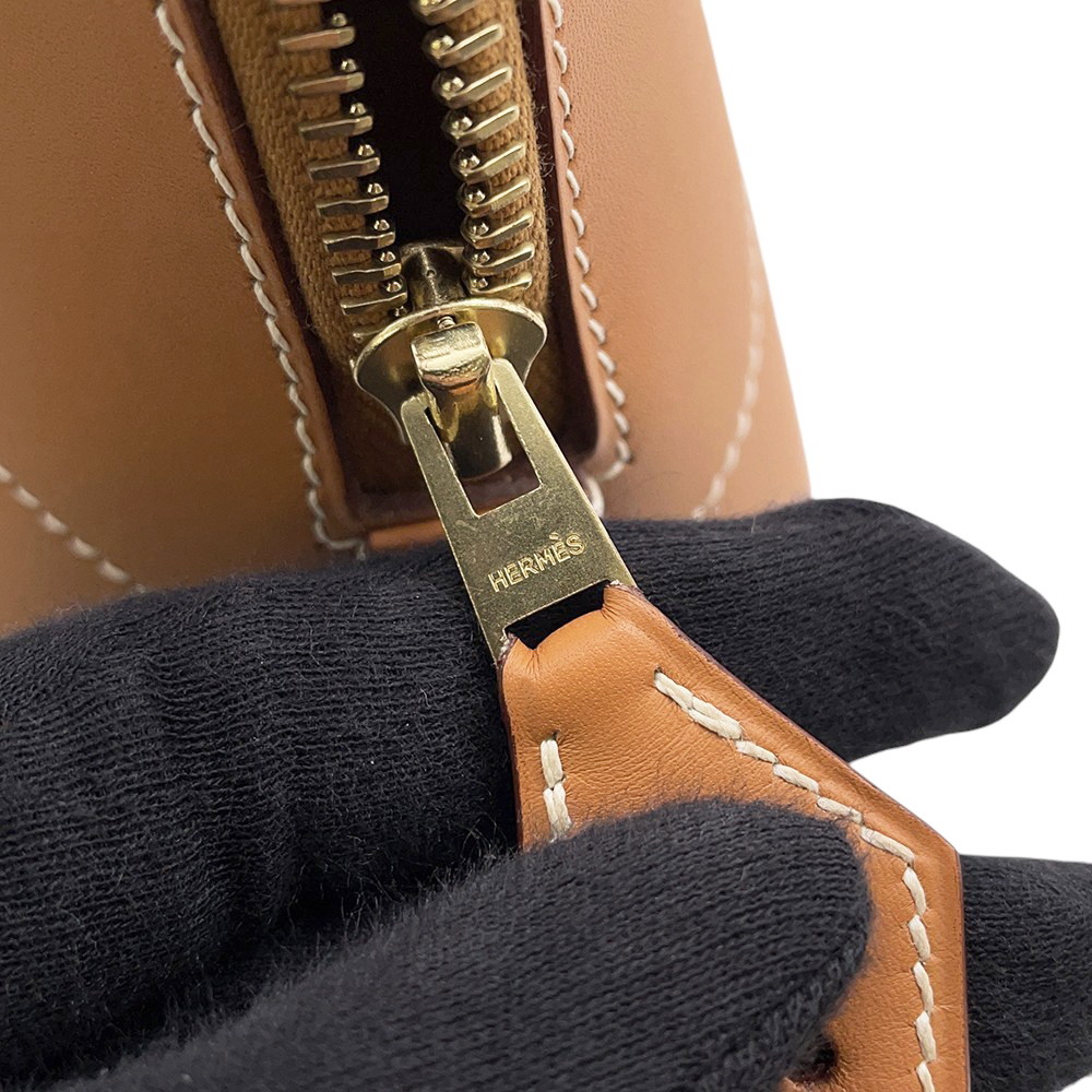 エルメス ハンドバッグ ボリード31 ゴールド/ゴールド金具 ヴォーシャモニー □G刻印 ２wayショルダー