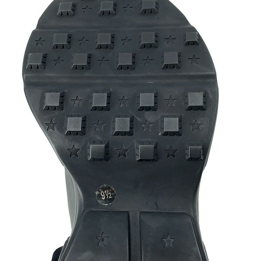 グッチ スニーカー ライトン カウハイドレザー インターロッキングG メンズサイズ9 1/2 GUCCI 靴 黒 2023FW