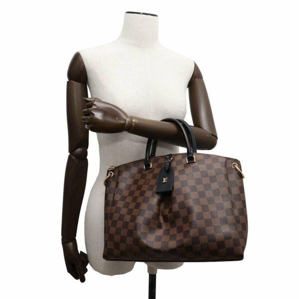 ルイヴィトン トートバッグ ダミエ・エベヌ オデオン・トートMM N45283 LOUIS VUITTON 2wayショルダーバッグ ブラック 黒