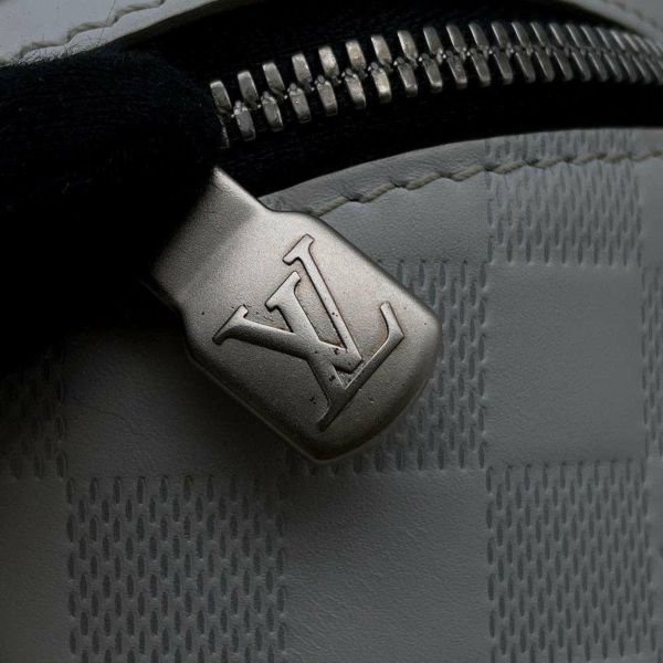 ルイヴィトン ボディバッグ ダミエ・アンフィニ バムバッグ N40326 LOUIS VUITTON ウエストバッグ 白