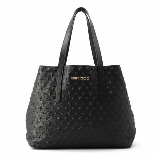 ジミーチュウ トートバッグ ソフィア スターエンボス M レザー SOFIAMEMG JIMMY CHOO 黒