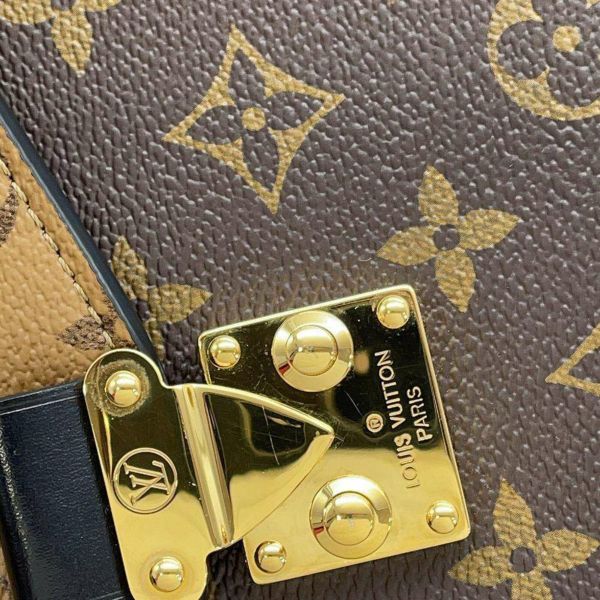 ルイヴィトン ハンドバッグ モノグラム・リバース ポシェット・メティスMM M44876 LOUIS VUITTON 2wayショルダー 黒