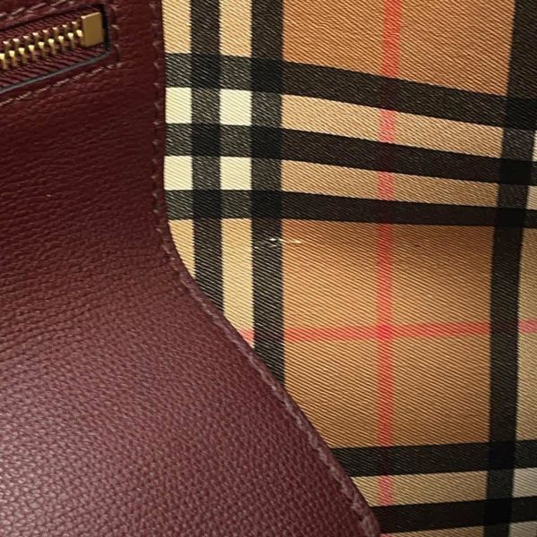 バーバリー トートバッグ クレスト トート レザー BURBERRY バッグ