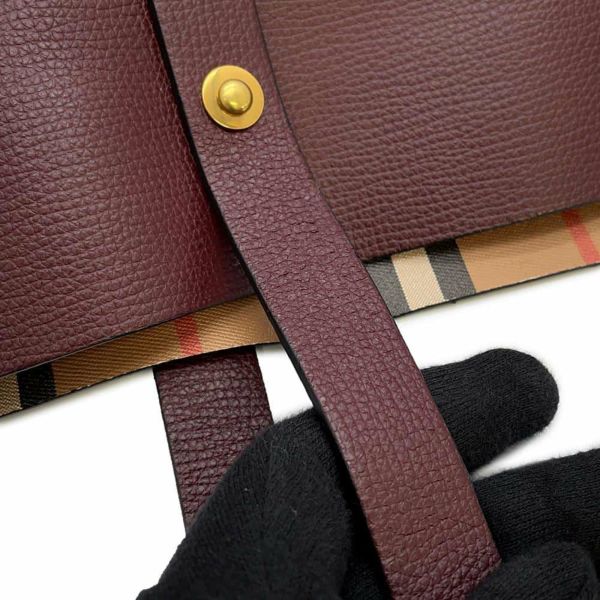 バーバリー トートバッグ クレスト トート レザー BURBERRY バッグ