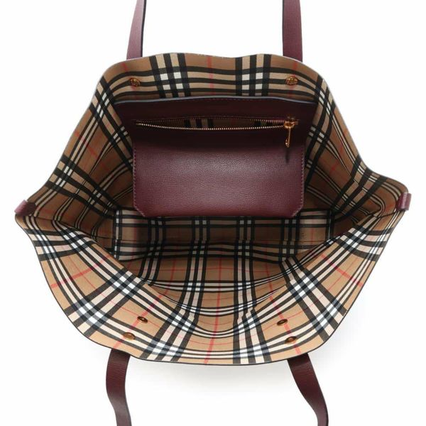 バーバリー トートバッグ クレスト トート レザー BURBERRY バッグ