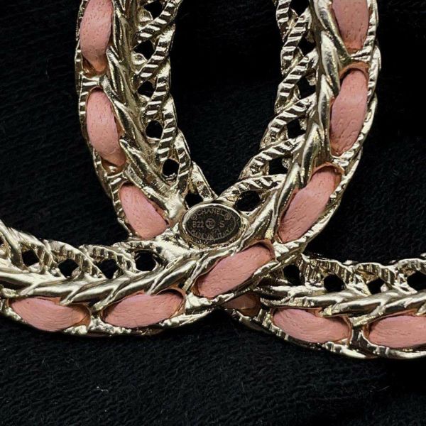 シャネル ブローチ ココマーク レザー B22 S CHANEL アクセサリー