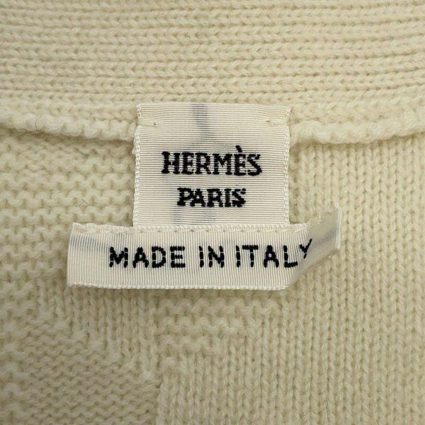 エルメス ニットワンピース Hパターン ウール レディースサイズ38 HERMES 半袖