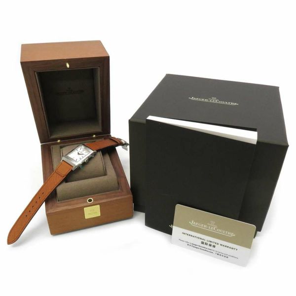 ジャガールクルト レベルソ トリビュート モノフェイス Q7168420 腕時計 シルバー文字盤