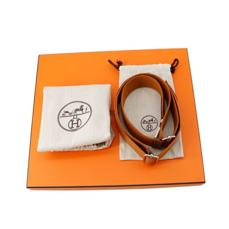 エルメス ショルダーバッグ エブリン3 PM ゴールド/エクリュ/シルバー金具 トワルオフィシエ/トリヨンクレマンス K刻印