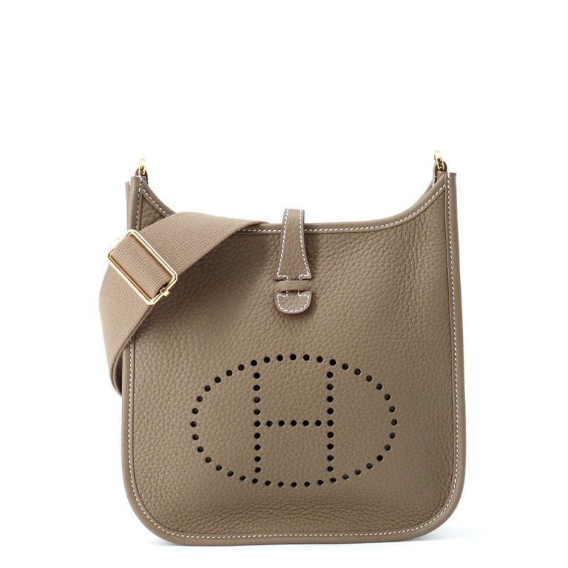 エルメス ショルダーバッグ エブリン3 23 エトゥープ/ゴールド金具 トリヨンクレマンス K刻印