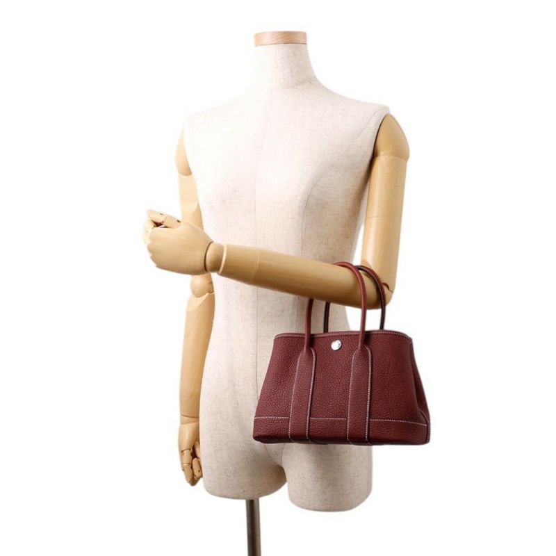 エルメス トートバッグ ネオ・ガーデン 23 ガーデンパーティ ルージュアッシュ/シルバー金具 ネゴンダ W刻印