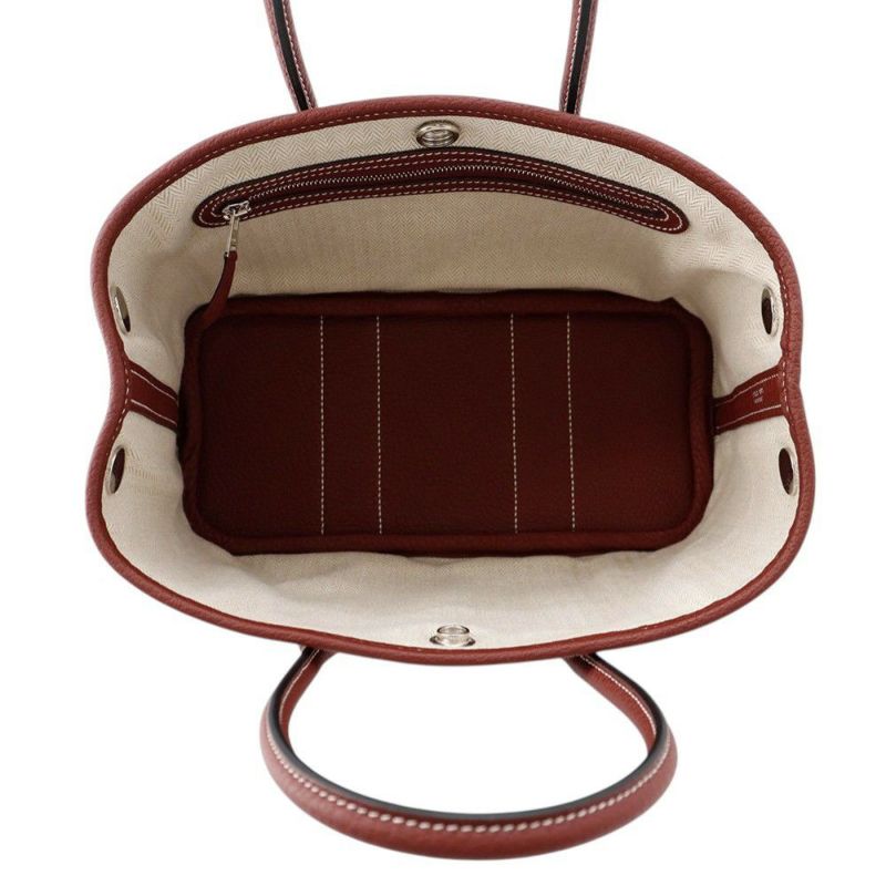 エルメス トートバッグ ネオ・ガーデン 23 ガーデンパーティ ルージュアッシュ/シルバー金具 ネゴンダ W刻印