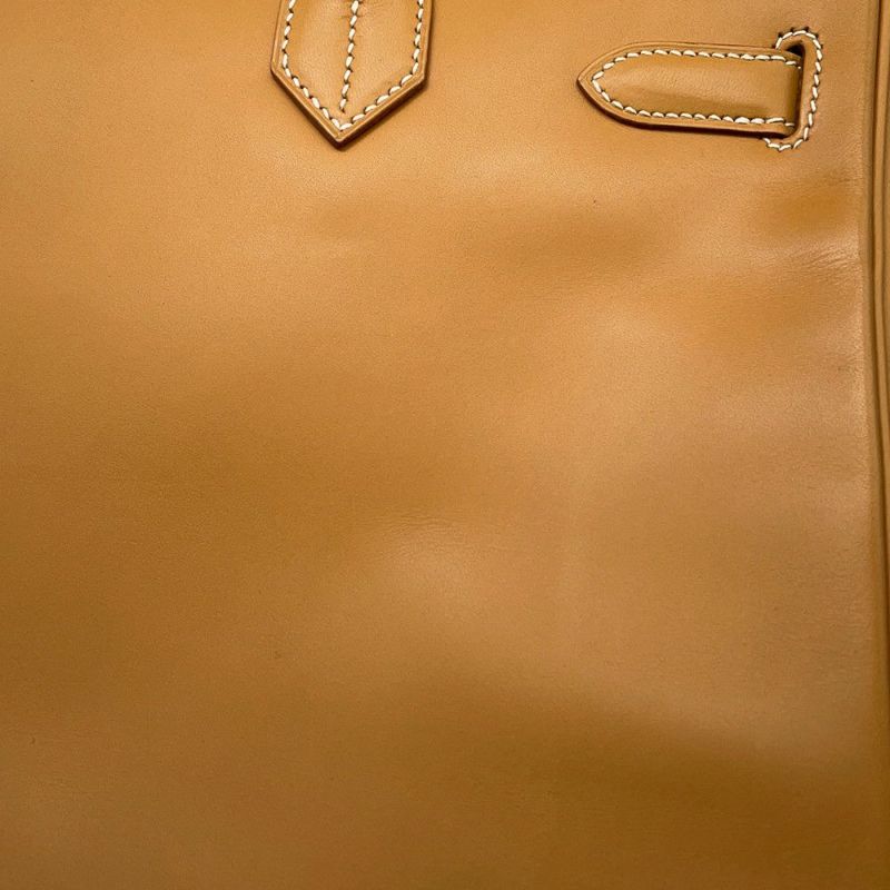 エルメス ハンドバッグ オータクロア32 ナチュラル/ゴールド金具 ヴァッシュ □F刻印 HERMES バッグ