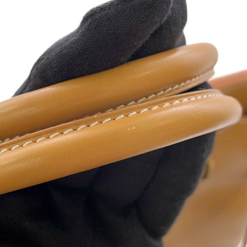 エルメス ハンドバッグ オータクロア32 ナチュラル/ゴールド金具 ヴァッシュ □F刻印 HERMES バッグ