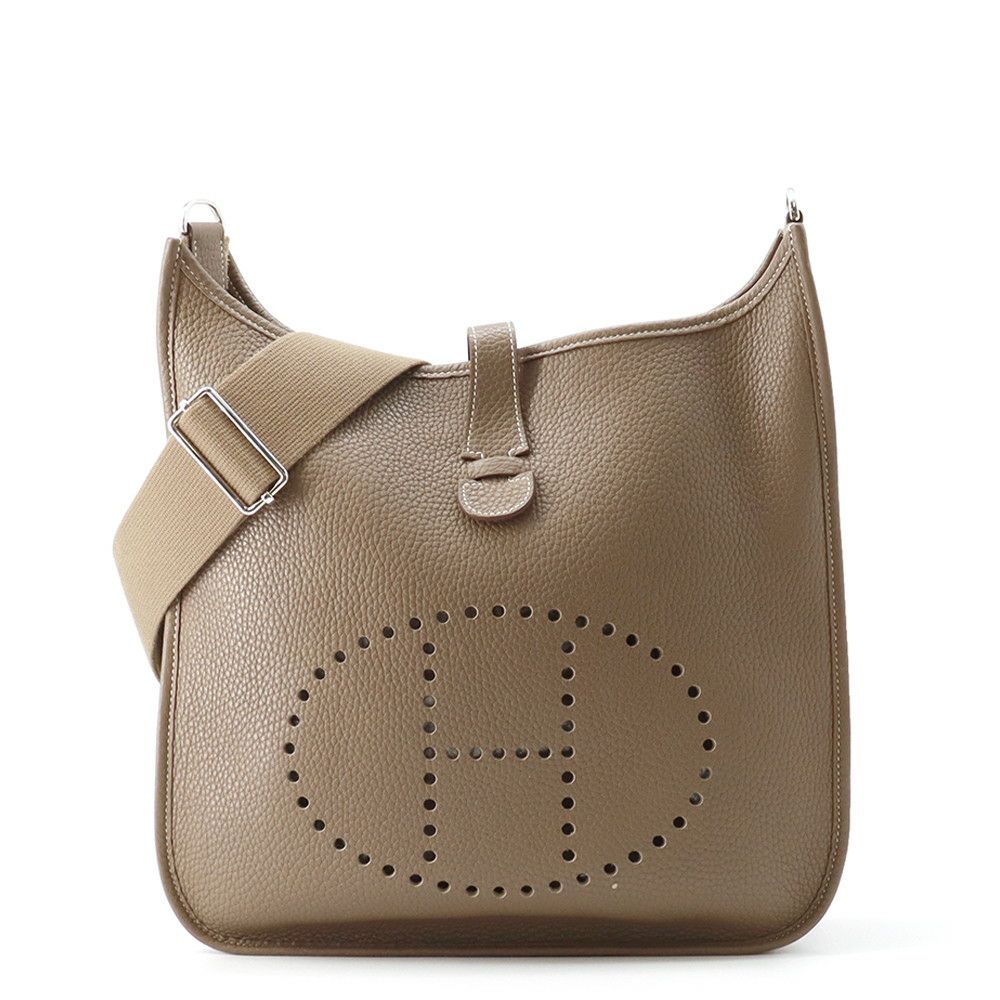 エルメス ショルダーバッグ エブリン3 GM エトゥープ/シルバー金具 トリヨンクレマンス T刻印