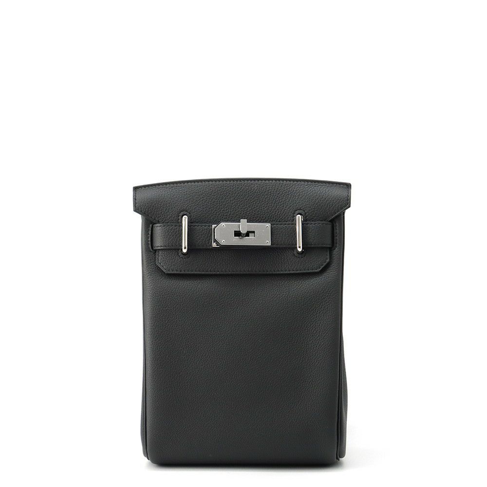 エルメス ボディバッグ ケリー アッカドPM プロン/シルバー金具 トゴ K刻印 HERMES メンズ 黒