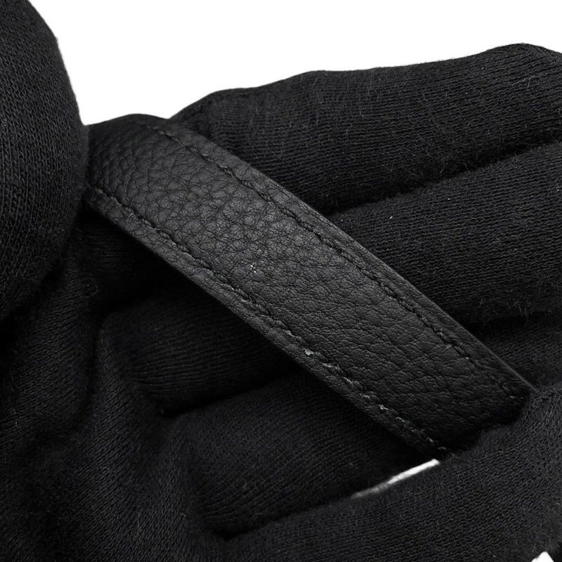 エルメス ハンドバッグ ケリー28 内縫い ブラック/シルバー金具 トゴ U刻印 ２wayショルダー 黒