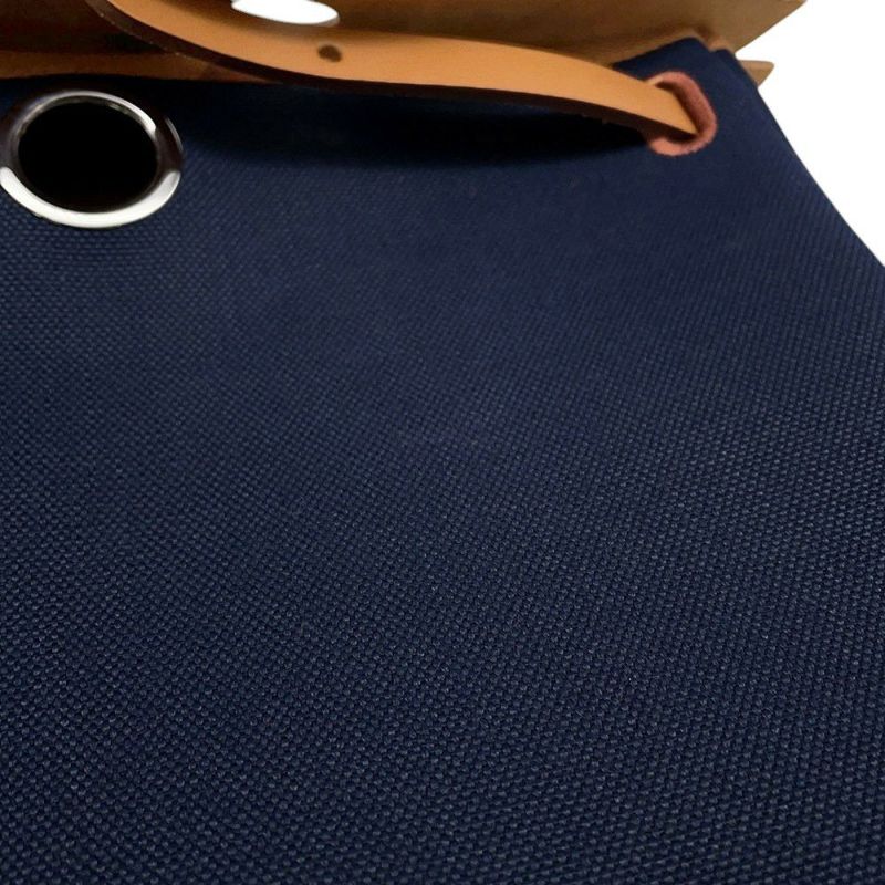 エルメス エールバッグジップPM ネイビー/ナチュラル/シルバー金具 トワルアッシュ/ヴァッシュハンター W刻印