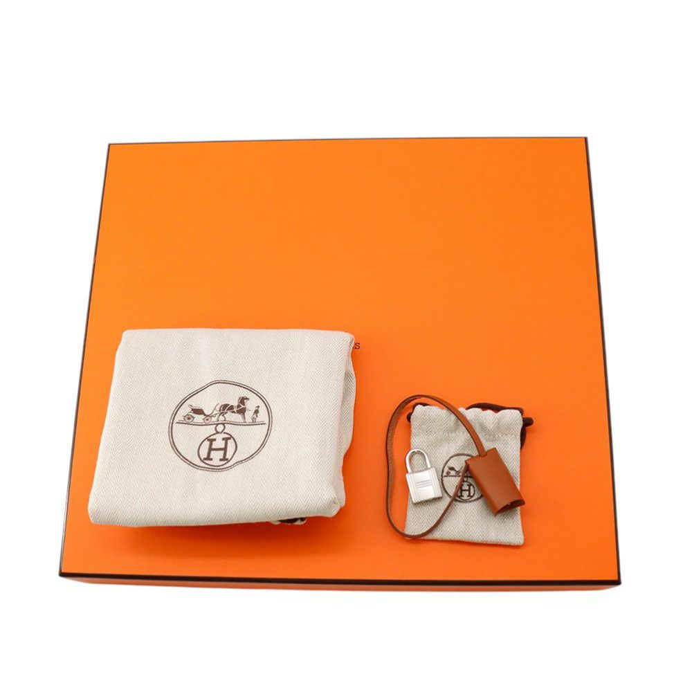 エルメス エールバッグジップPM ネイビー/ナチュラル/シルバー金具 トワルアッシュ/ヴァッシュハンター W刻印