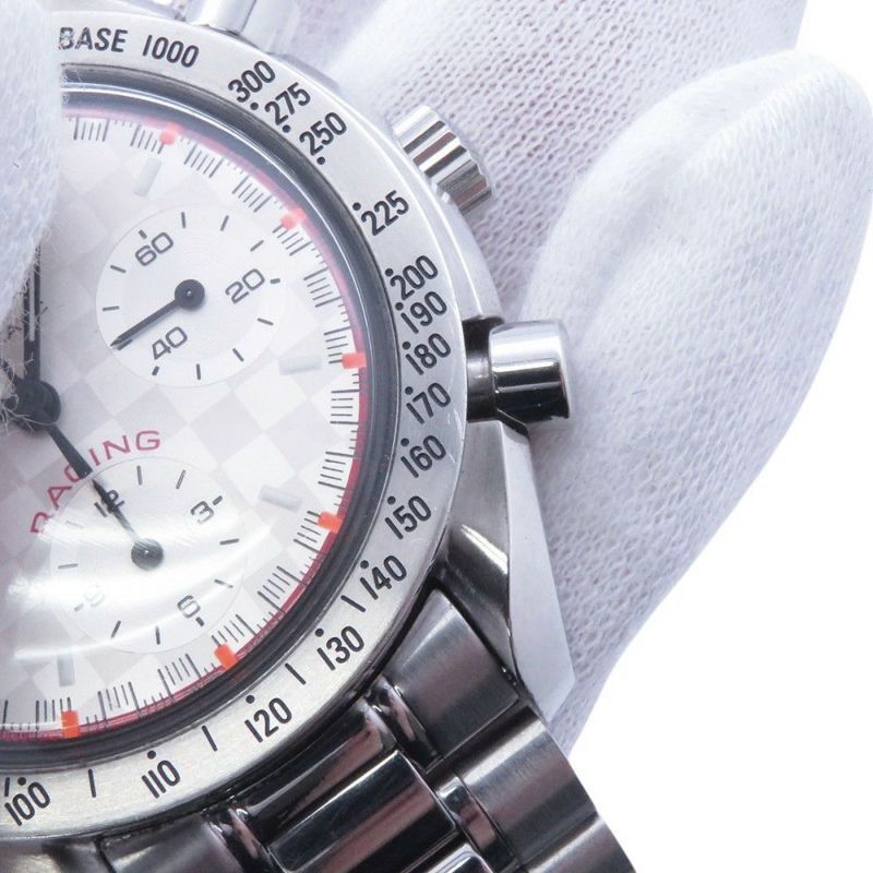 オメガ スピードマスター レーシング ミハエル・シューマッハ 限定4000本 3517.30 OMEGA 腕時計 シルバー文字盤