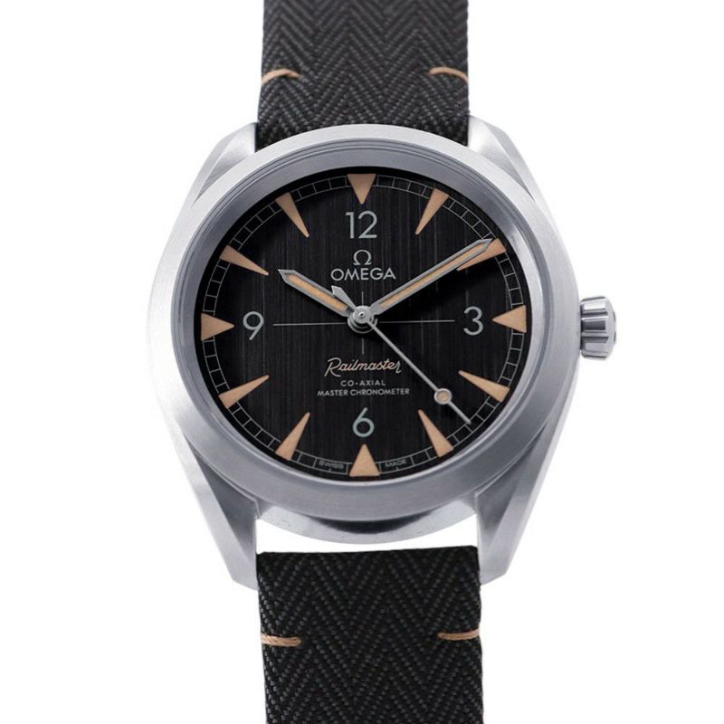 オメガ シーマスター レイルマスターコーアクシャル マスタークロノメーター 220.12.40.20.01.001 OMEGA 腕時計 黒文字盤