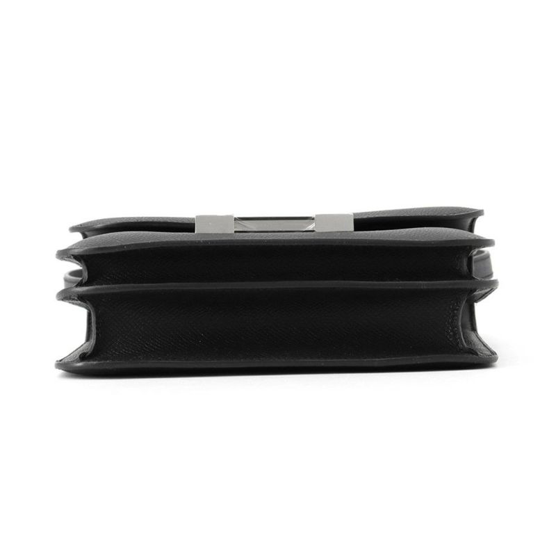 エルメス ミニ コンスタンス3 ミロワール ブラック/シルバー金具 エプソン K刻印 黒