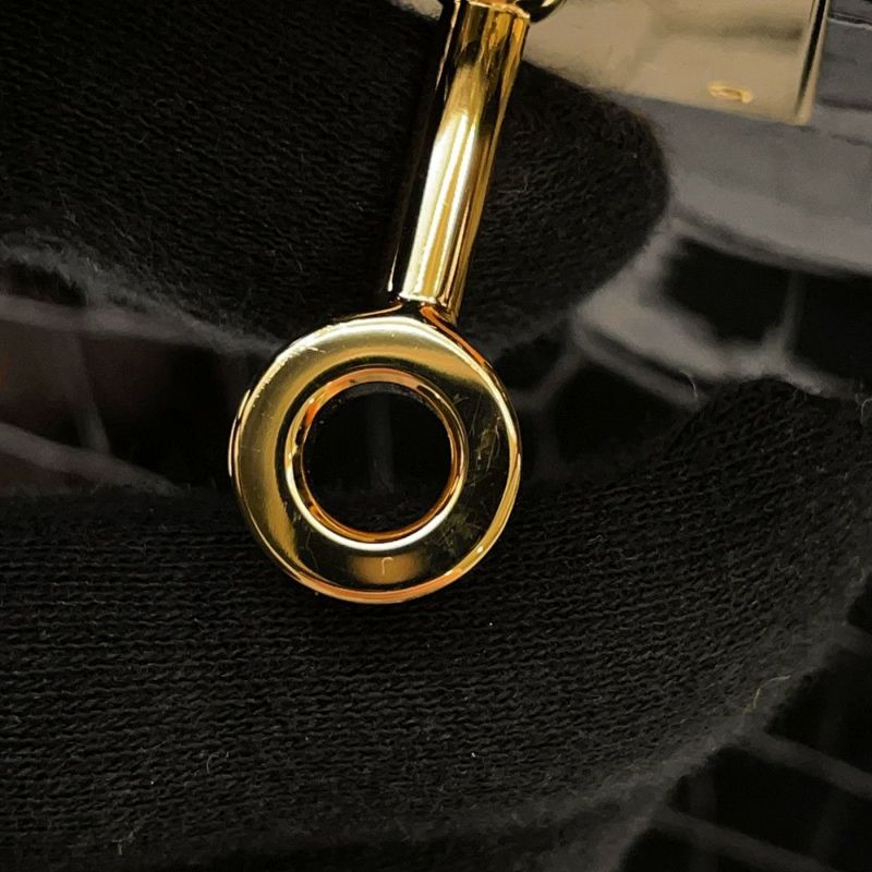 エルメス バーキン30 ブラック/ゴールド金具 ポロサスシャイン Y刻印 HERMES Birkin ハンドバッグ 黒