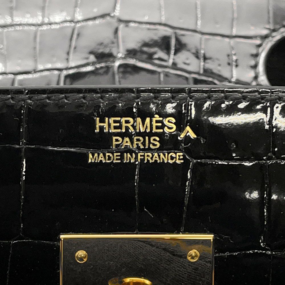 エルメス バーキン30 ブラック/ゴールド金具 ポロサスシャイン Y刻印 HERMES Birkin ハンドバッグ 黒