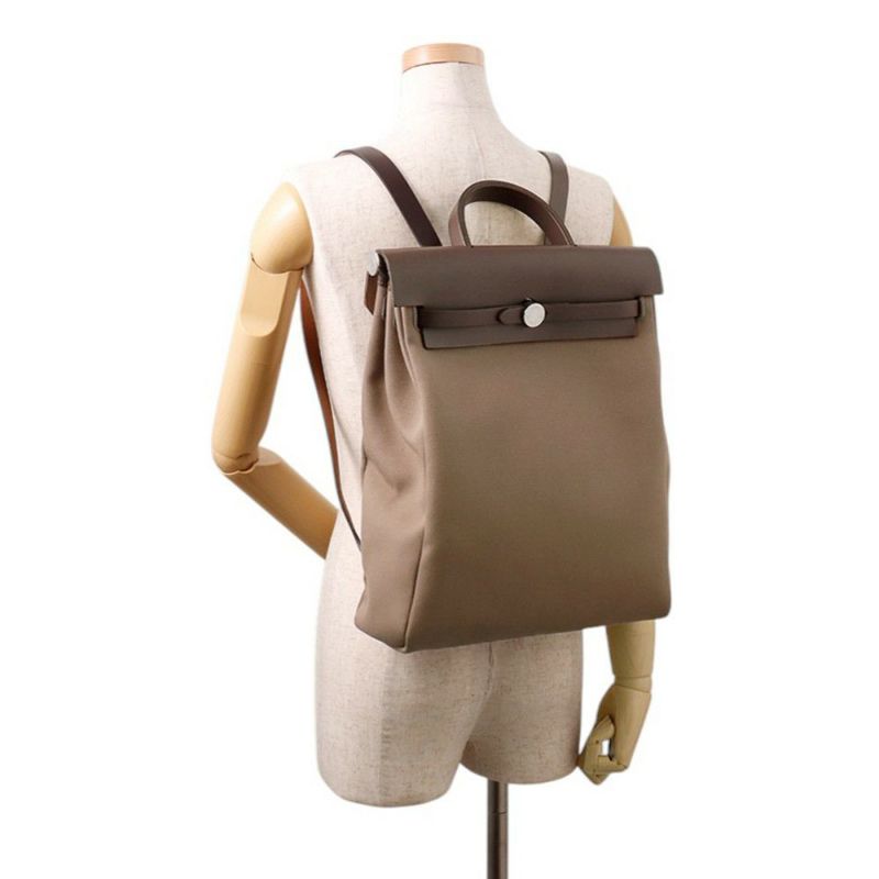 エルメス エールバッグジップPM アド  エトゥープ/シルバー金具 トワルオフィシエ/バッシュハンター Z刻印